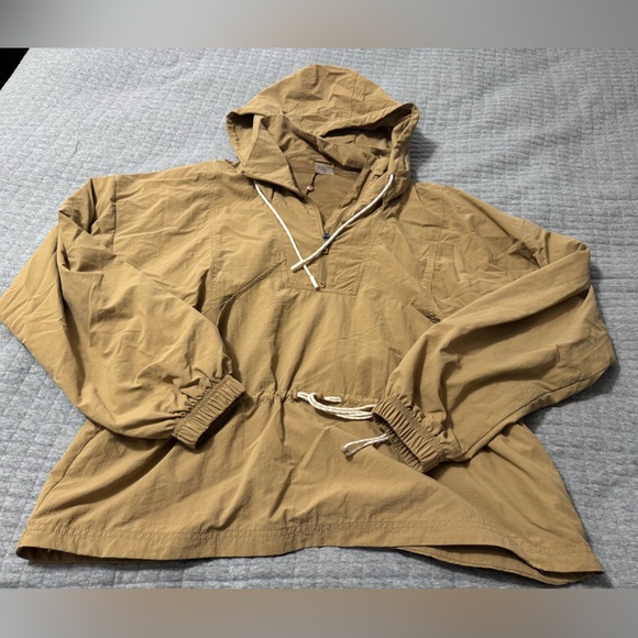 Calla Women’s Hooded Windbreaker Tan Brown WAX14309 Size XL - Picture 4 of 8